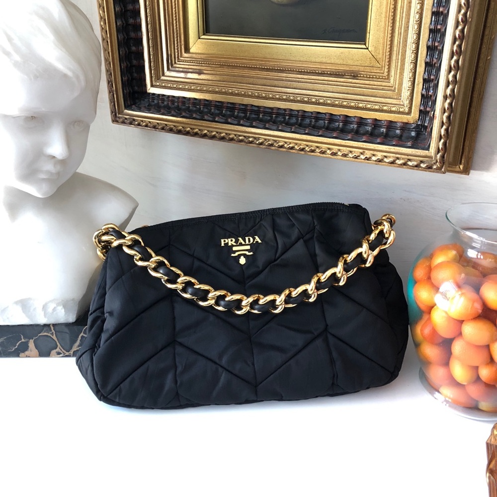 SOLD 💫Prada💫 Quilted Black Nylon Purse